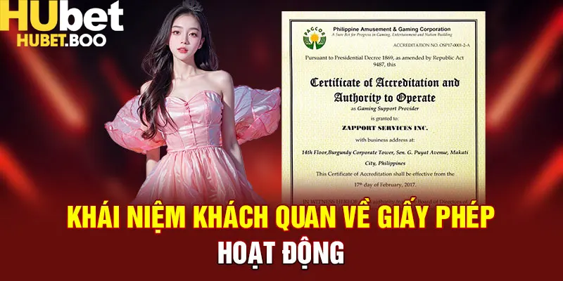 Khái niệm khách quan về giấy phép hoạt động