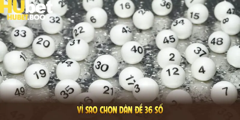 Vì sao chọn dàn đề 36 số và khái niệm cơ bản